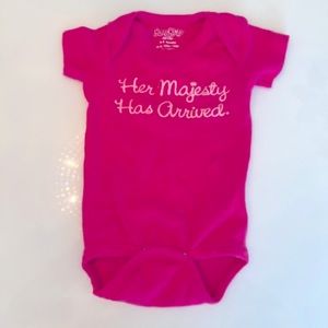 Sara Kety Hot Pink Her Majesty Infant Bodysuit - 0-6 Months